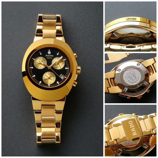 Rado Black & Gold Luxury Analog Watch
