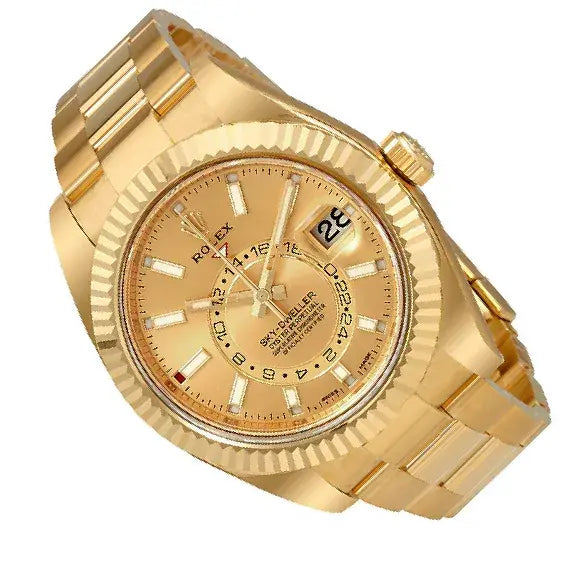 RLX Skydweller premium quality chain watch Golden