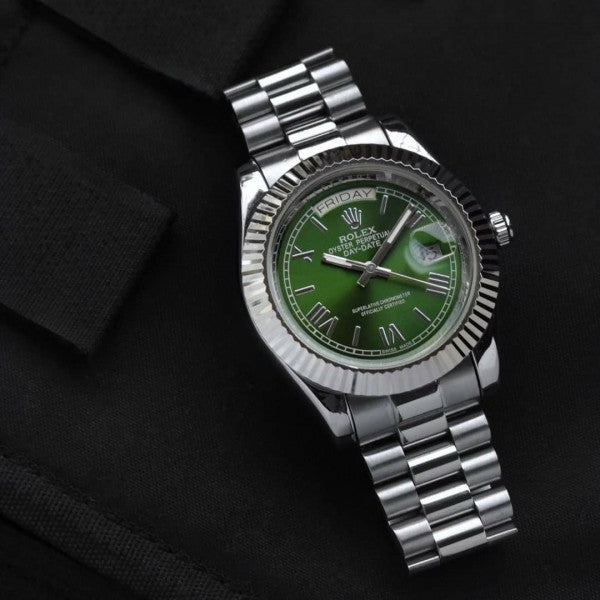 RLX Date-just Green premium watch