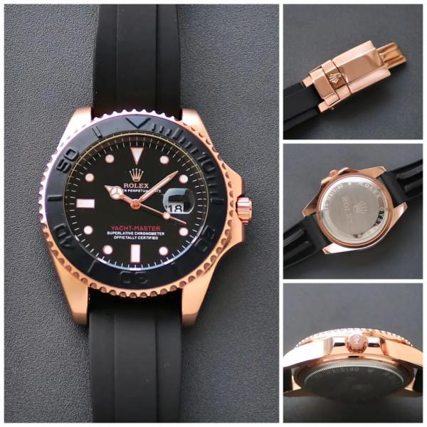 RLX Oyster Perpetual Date – Black & Rose Gold Marine Sport Edition