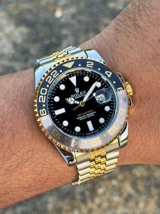 RLX Submariner – Custom “Pepsi” Gold & Black Bezel Edition