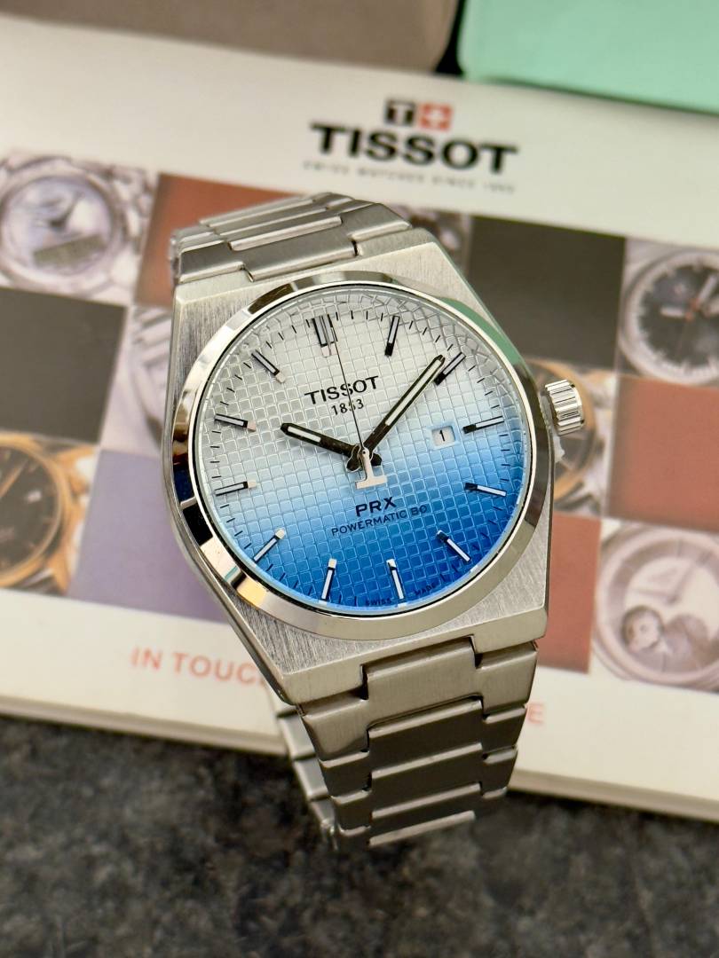 Tissot PRX Premiuim Watch special edition (white blue)