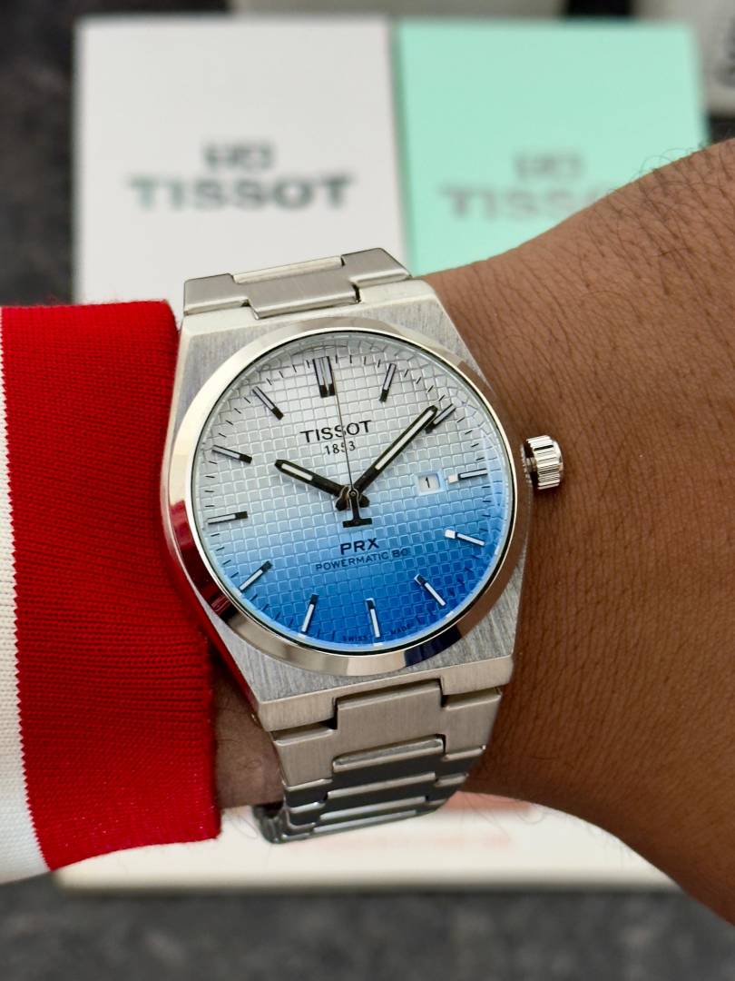 Tissot PRX Premiuim Watch special edition (white blue)