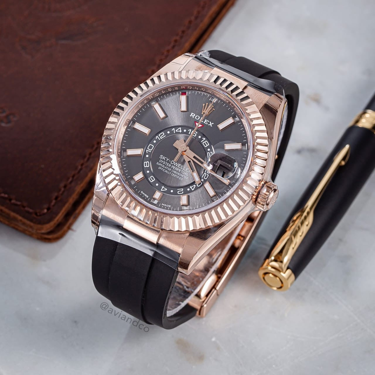 RLX Branded 7A Grey Dweler Watch