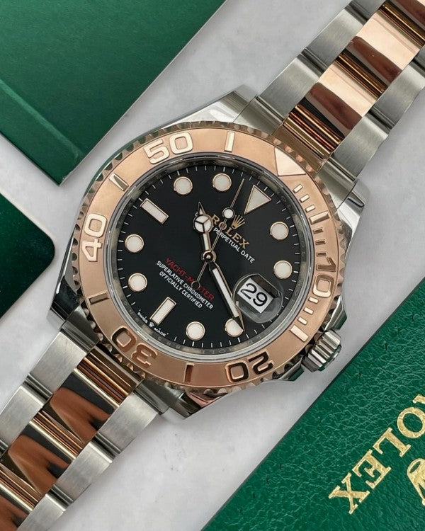 RLX 7A Submariner Watch Rose Gold Silver