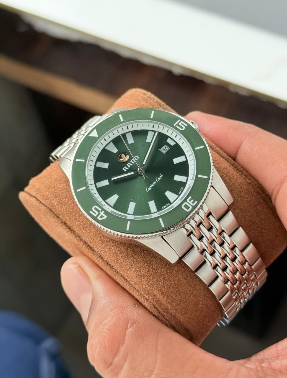 Rado Green & Silver Luxury Analog Watch